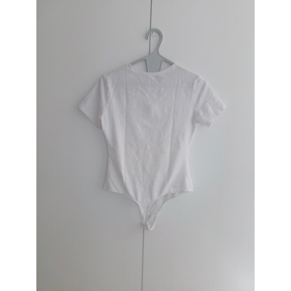 Quince White Short-Sleeve Crew Bodysuit - Picture 3 of 5